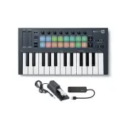 Novation FLkey Mini 25-Key MIDI Keyboard Controller for FL Studio Bundle with...