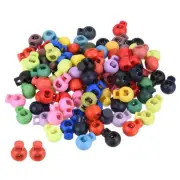 Cord Locks Assorted, 100 Pack Ball Spring Toggle Stopper 22mm for Drawstring ...