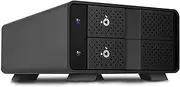 FANTEC 2X USB 3.2 Gen2 10G RAID Hard Drive Docking Station for 2 x SATA 3.5/2.5 Inch HDDs, Transfer Rates up to 10 Gbit/sec, No Tools Required, Lockable, 2 x USB Cables. Aluminium Housing Black