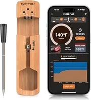 Smart Wireless Meat Thermometer, INSMART 100m Range Bluetooth Meat Thermometer Probe with APP, Kitchen Cooking Probe for BBQ Oven Grill Smoker Air Fryer | iOS & Android