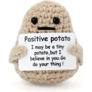 Handmade Positive Energy Potato Doll Mini Knitted Cheer up Gift for Kids Girlfri