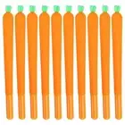 10 Pcs Neutral Pen Carrot Gel Ink Pen Signature Pen Vegetable Stationery Pen