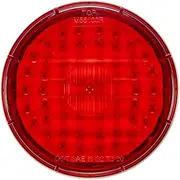 Maxxima 4" Round LED Stop/Turn/Tail for Trucks and Heavy Duty Vehicles Series-A, Red Lens