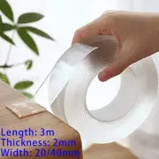 Double-Sided Nano Tape Traceless Clear Adhesive Invisible Gel Anti-Slip Wall