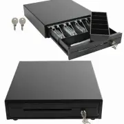 14" Cash Register Drawer for POS Machine with 4 Bill 5 Coin Fully Removable C...