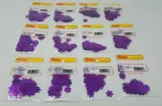 Lot of 600 pcs Vintage Sulyn Purple Small Snowflake Sequins Sewing Crafts