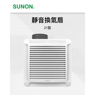 附發票【Alex】SUNON 建準 BVT21A004 浴室抽風扇 換氣扇 DC直流變頻節能 超大風 超靜音