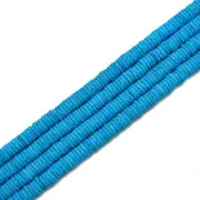 Blue Lava Rock Stone Heishi Discs Beads Size 2x4mm 2x6mm 2x8mm 15.5" Strand