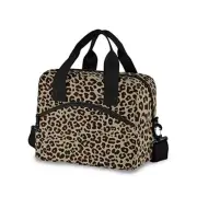 Insulated Cooler Lunch Bag Lunch Box Leopard Yellow for Office Work Pattern 4