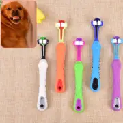 Dogs Toothbrush Three Sided Pets Clean Mouth Teeth Care Cleaning Grooming To&UU