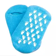 Blue Skin Care Protector Foot Dry Hard Moisturising Spa Gel Socks Cracked