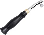 0.5mm Adjustable Scriber Spacing Edger Scriber Edger Leather DIY Tool Edge Decorative Line Tool Easy to Use Black&Silver