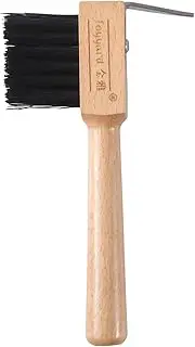 Hoof Picks for Horses - Horse Hoof Pick Brush,Portable Hoofpick with Soft Touch Hoof & Wooden Handle, Horse Grooming Kit for Saddlery, Harness Supplies and
