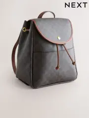 Brown Black/White Clean Backpack (F37225) | $64