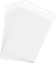 sourcing map 11"x 7" Acid-Free Picture Sleeve, 200 Pack Crystal Clear Photo Sleeves Storage Bags Transparent Sealing Bag for 6"x 9" Art Prints, Pictures, Photos, Frame Mats Mattes