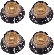 Guitar Control Knobs Black,Electric Guitar Tone Volume Control Knobs for EPI/LP Electric Guitar 4PCS