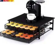 Coffee Pod Holder for Dolce Gusto Pods, Coffee Pod Storage Drawer,2 Tier Coffee