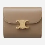 Celine Triope Small Flap Wallet Smoke Brown 138165952