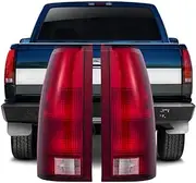 Tail Lights Lamps For 1988-1998 Chevy/GMC C10 C/K 1500 2500 3500 Silverado Yukon Suburban Tahoe 1999-2000 CADILLAC ESCALADE 1992-1994 CHEVROLET BLAZER (Red without Circuit Board)