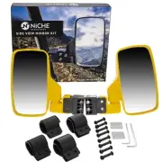 NICHE Side View Mirror Set for Honda Big Red Talon Pioneer 500 700 1000 Yellow