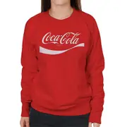 Coca-Cola Coca Cola 1941 Swoosh Logo Women's Sweatshirt Red Small