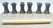 Handmade Shape Pottery Tools, Stamps for textures, ceramic, polymer clay, soaps