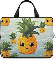 Laptop Case Sleeve Shockproof Computer Carrying Bag Cute Pineapple Laptop Bag Tote Lightweight Notebook Case Cover Traveling Briefcase Handle Bags for Travel Business 17inch, Cute Pineapple, 17inch