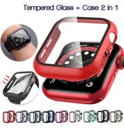 Apple Watch iWatch Series 4 Tempered Glass Screen Protector Case Full Cover 38 40 42 44mm