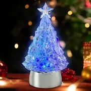 Christmas Snow Globe Lantern Christmas Tree Lantern with Operated Spinning Water
