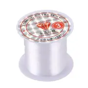 Jewelry Beading Thread 0.3mm Dia. Clear Nylon Fishing Line Spool 17 Lbs U5E7