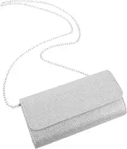 [Baluue] Evening Bag Clutch Purse for Women Sparkling Envelope Design with Chain for Prom Wedding Party Durable Construction Stylish and Practical Storage for Phone and Keys