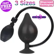 LARGE Inflatable Anal Plug BIG FAT Butt Dildo Dong Balloon Suction Cup Sex Toy