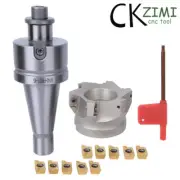 BAP400R 80-27 6Flute CNC Face Milling Cutter Shell+NT40-FMB27+10Pcs APMT1604PDER