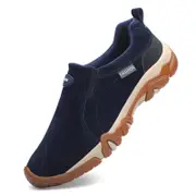 Nevenka Mens Casual Loafers Slip-on Walking Shoes-Dark Blue