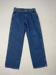 Dickies Jeans Mens 32x32 Blue Denim Relaxed Fit Stonewashed Straight Leg