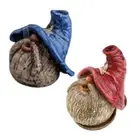 Cute Gnome Incense for Burner Cartoon Dwarf for Doll Sculpted Resin Statue Cone
