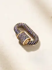 [Marla Aaron] Marla Aaron - Allstone Chubby Babylock 14-karat Gold Sapphire Pendant - One size One size Gold