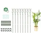 8 Pcs Plant Support Stakes Set, 43.3" Twig Plant Stem Support Structures, Green