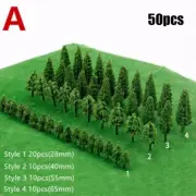 50X Trees Model Train Railroad Wargame Diorama Scenery Landscape Scale