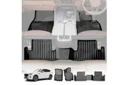 3D Car Mats for Mazda CX-60 CX60 2023-2025 Heavy Duty All Weather Floor Liner Complete Set Front Rear 2 Row Seat