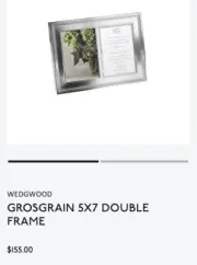 Wedgwood WITH LOVE 5 x 7 DOUBLE Picture & Wedding INVITATION FRAME #57003606122