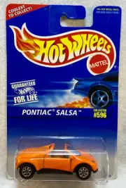 Hot Wheels 1996 #596 Pontiac Salsa w/ 7-Spoke Wheels & Malaysia Base