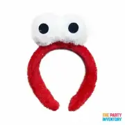 Fluffy Red Monster Headband Puppet Accessory Book Week Dress Up AU