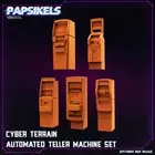 3D Printed Papsikels Cyberpunk Sci-Fi Cyber Terrain Automated Teller Machine Set