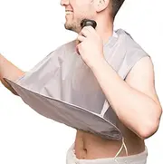 Beard Trimmer Catcher, BeardBib Beard Apron, Beard Shaving Apron, Foldable Facial Hair Catcher, Men's Trimming Hair Cutting Cape, Beard Shaving Apron Cape, Shaving Apron Beard Catcher, Gray, Refer to