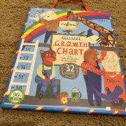 eeBoo Construction Site Height Growth Chart for Boys tabla de crecimiento