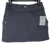 Athleta Women's XS Snowslide Fleece Lined Cargo Skirt Black Pull On Athletic