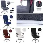 Polyester+Spandex Chair Cover Swivel and Rotate Install and Clean Easily Beige