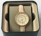 Fossil Women's Watch Jocelyn 3 Hand Blush Leather Watch ES4455 NWT $145