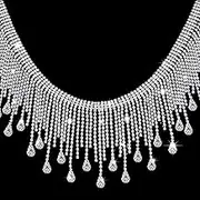 Juinte Rhinestone Fringe Trim Rhinestone Ribbon Tassel Chain Applique Diamond Crystal Tassel Fringe Trim for Sewing Crafts Clothing Accessories Jewelry DIY Decoration(1 Yard)